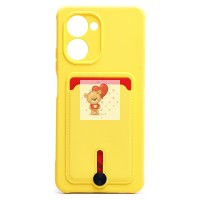 Чехол-накладка для Realme C33 (желтый) - SC304 с картхолдером Чехол-накладка для Realme C33 (желтый) - SC304 с картхолдером