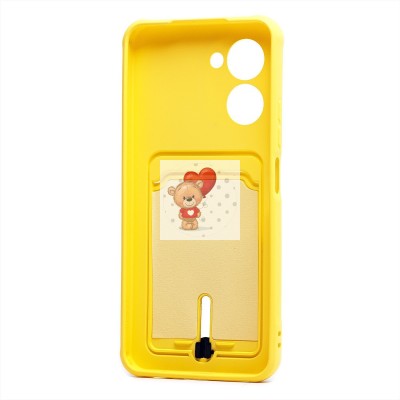Чехол-накладка для Realme C33 (желтый) - SC304 с картхолдером Чехол-накладка для Realme C33 (желтый) - SC304 с картхолдером