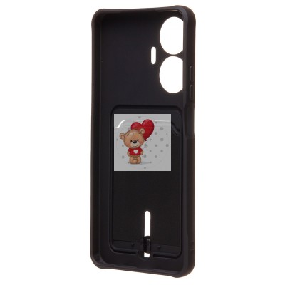 Чехол-накладка для Realme C55 (черный) - SC304 с картхолдером Чехол-накладка для Realme C55 (черный) - SC304 с картхолдером