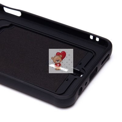 Чехол-накладка для Realme C55 (черный) - SC304 с картхолдером Чехол-накладка для Realme C55 (черный) - SC304 с картхолдером