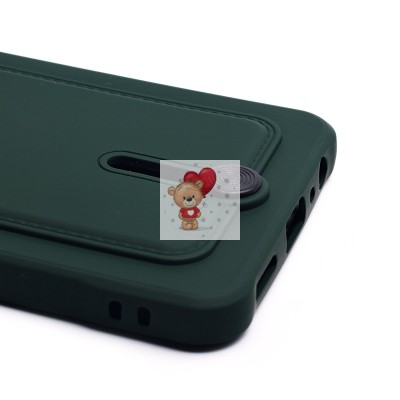 Чехол-накладка для Realme C55 (темно-зеленый) - SC304 с картхолдером