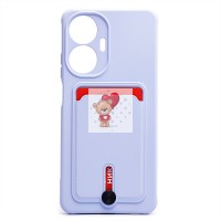 Чехол-накладка для Realme C55 (светло-фиолетовый) - SC304 с картхолдером Чехол-накладка для Realme C55 (светло-фиолетовый) - SC304 с картхолдером