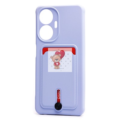 Чехол-накладка для Realme C55 (светло-фиолетовый) - SC304 с картхолдером Чехол-накладка для Realme C55 (светло-фиолетовый) - SC304 с картхолдером