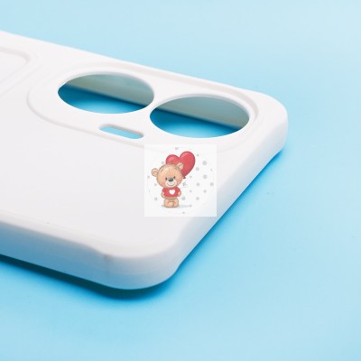 Чехол-накладка для Realme C55 (белый) - SC304 с картхолдером Чехол-накладка для Realme C55 (белый) - SC304 с картхолдером