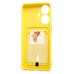 Чехол-накладка для Realme C55 (желтый) - SC304 с картхолдером
