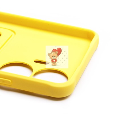 Чехол-накладка для Realme C55 (желтый) - SC304 с картхолдером