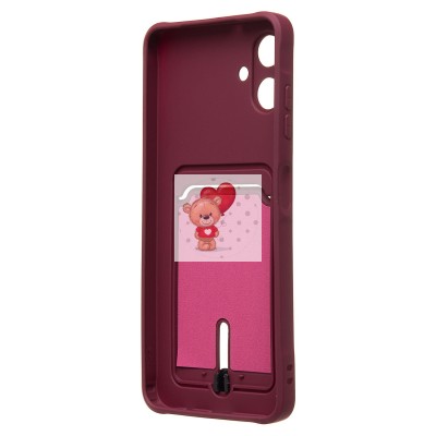 Чехол-накладка для Samsung Galaxy A06 (бордовый) - SC304 с картхолдером Чехол-накладка для Samsung Galaxy A06 (бордовый) - SC304 с картхолдером