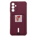 Чехол-накладка для Samsung Galaxy A15 5G (бордовый) - SC304 с картхолдером