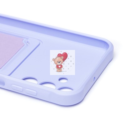 Чехол-накладка для Samsung Galaxy A15 5G (светло-фиолетовый) - SC304 с картхолдером