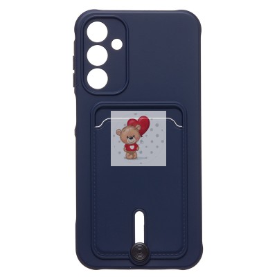 Чехол-накладка для Samsung Galaxy A15 (темно-синий) - SC304 с картхолдером Чехол-накладка для Samsung Galaxy A15 (темно-синий) - SC304 с картхолдером