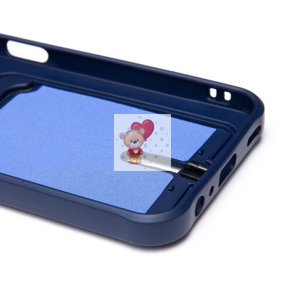 Чехол-накладка для Samsung Galaxy A15 (темно-синий) - SC304 с картхолдером