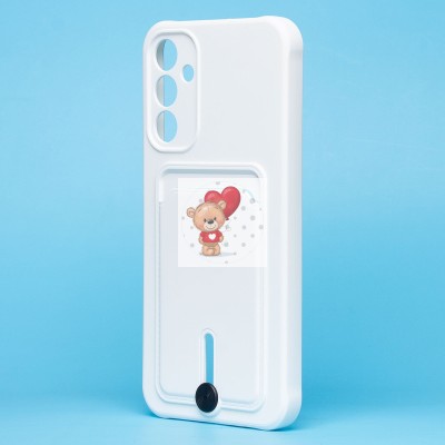 Чехол-накладка для Samsung Galaxy A15 (белый) - SC304 с картхолдером Чехол-накладка для Samsung Galaxy A15 (белый) - SC304 с картхолдером