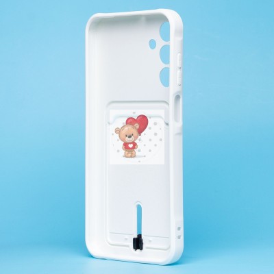 Чехол-накладка для Samsung Galaxy A15 (белый) - SC304 с картхолдером Чехол-накладка для Samsung Galaxy A15 (белый) - SC304 с картхолдером