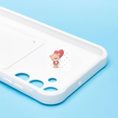 Чехол-накладка для Samsung Galaxy A15 (белый) - SC304 с картхолдером Чехол-накладка для Samsung Galaxy A15 (белый) - SC304 с картхолдером