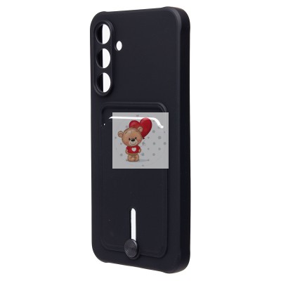 Чехол-накладка для Samsung Galaxy A16 5G (черный) - SC304 с картхолдером