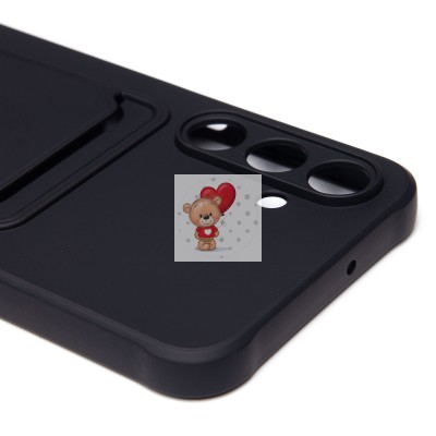 Чехол-накладка для Samsung Galaxy A16 5G (черный) - SC304 с картхолдером