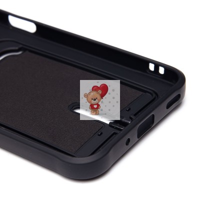 Чехол-накладка для Samsung Galaxy A16 5G (черный) - SC304 с картхолдером