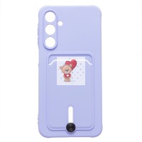 Чехол-накладка для Samsung Galaxy A16 5G (светло-фиолетовый) - SC304 с картхолдером