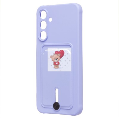 Чехол-накладка для Samsung Galaxy A16 5G (светло-фиолетовый) - SC304 с картхолдером