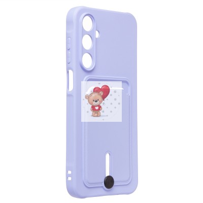 Чехол-накладка для Samsung Galaxy A16 5G (светло-фиолетовый) - SC304 с картхолдером