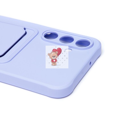 Чехол-накладка для Samsung Galaxy A16 5G (светло-фиолетовый) - SC304 с картхолдером