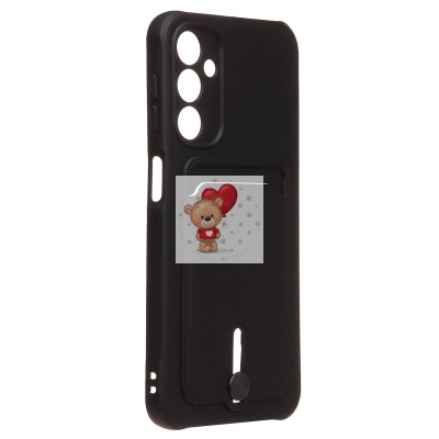 Чехол-накладка для Samsung Galaxy A24 4G (черный) - SC304 с картхолдером Чехол-накладка для Samsung Galaxy A24 4G (черный) - SC304 с картхолдером