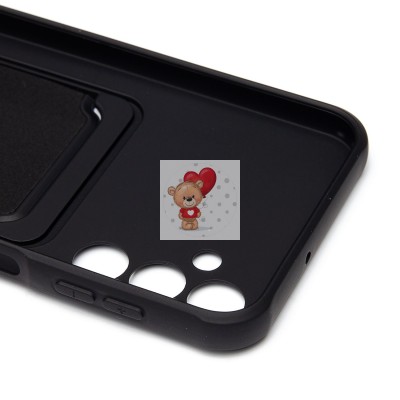 Чехол-накладка для Samsung Galaxy A24 4G (черный) - SC304 с картхолдером Чехол-накладка для Samsung Galaxy A24 4G (черный) - SC304 с картхолдером