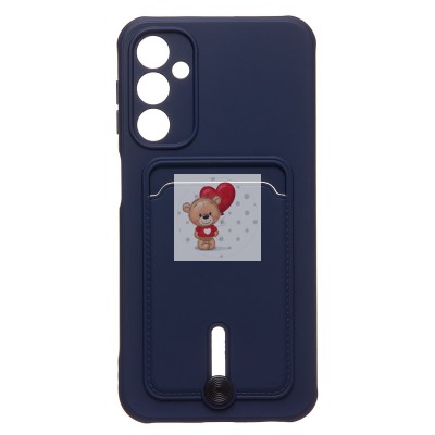 Чехол-накладка для Samsung Galaxy A24 4G (темно-синий) - SC304 с картхолдером Чехол-накладка для Samsung Galaxy A24 4G (темно-синий) - SC304 с картхолдером