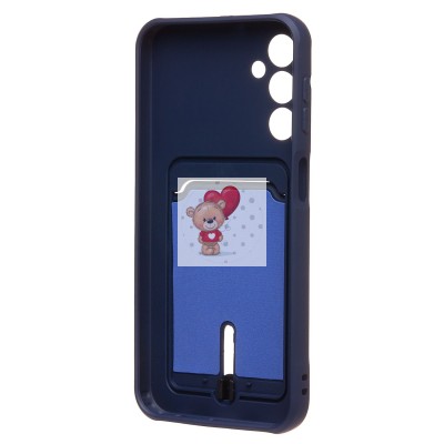 Чехол-накладка для Samsung Galaxy A24 4G (темно-синий) - SC304 с картхолдером Чехол-накладка для Samsung Galaxy A24 4G (темно-синий) - SC304 с картхолдером