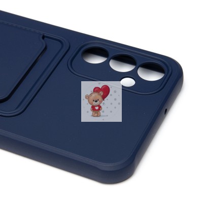 Чехол-накладка для Samsung Galaxy A24 4G (темно-синий) - SC304 с картхолдером Чехол-накладка для Samsung Galaxy A24 4G (темно-синий) - SC304 с картхолдером