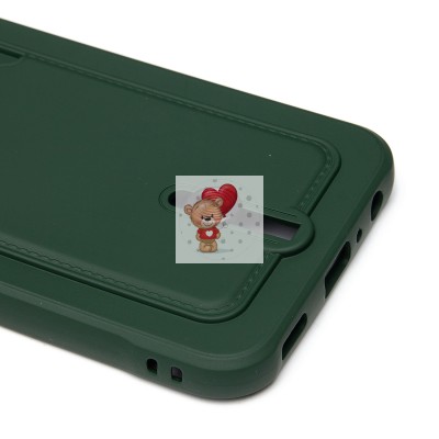 Чехол-накладка для Samsung Galaxy A24 4G (темно-зеленый) - SC304 с картхолдером Чехол-накладка для Samsung Galaxy A24 4G (темно-зеленый) - SC304 с картхолдером