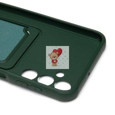 Чехол-накладка для Samsung Galaxy A24 4G (темно-зеленый) - SC304 с картхолдером Чехол-накладка для Samsung Galaxy A24 4G (темно-зеленый) - SC304 с картхолдером