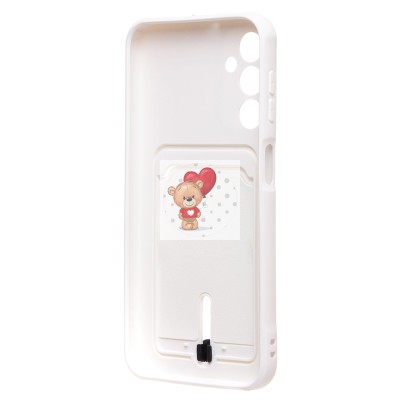 Чехол-накладка для Samsung Galaxy A24 4G (белый) - SC304 с картхолдером Чехол-накладка для Samsung Galaxy A24 4G (белый) - SC304 с картхолдером