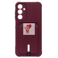 Чехол-накладка для Samsung Galaxy A25 5G (бордовый) - SC304 с картхолдером Чехол-накладка для Samsung Galaxy A25 5G (бордовый) - SC304 с картхолдером