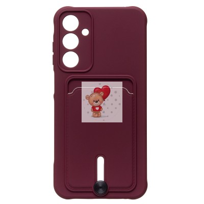 Чехол-накладка для Samsung Galaxy A25 5G (бордовый) - SC304 с картхолдером Чехол-накладка для Samsung Galaxy A25 5G (бордовый) - SC304 с картхолдером