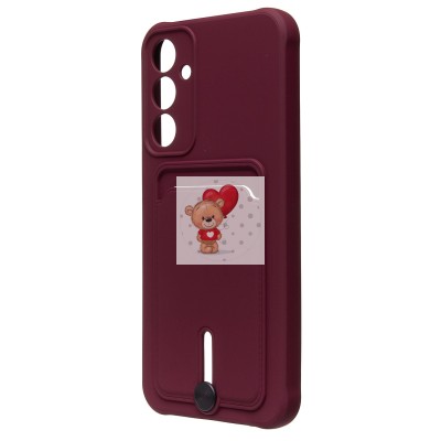 Чехол-накладка для Samsung Galaxy A25 5G (бордовый) - SC304 с картхолдером Чехол-накладка для Samsung Galaxy A25 5G (бордовый) - SC304 с картхолдером