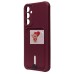 Чехол-накладка для Samsung Galaxy A25 5G (бордовый) - SC304 с картхолдером Чехол-накладка для Samsung Galaxy A25 5G (бордовый) - SC304 с картхолдером