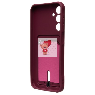 Чехол-накладка для Samsung Galaxy A25 5G (бордовый) - SC304 с картхолдером Чехол-накладка для Samsung Galaxy A25 5G (бордовый) - SC304 с картхолдером