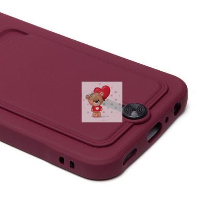 Чехол-накладка для Samsung Galaxy A25 5G (бордовый) - SC304 с картхолдером Чехол-накладка для Samsung Galaxy A25 5G (бордовый) - SC304 с картхолдером