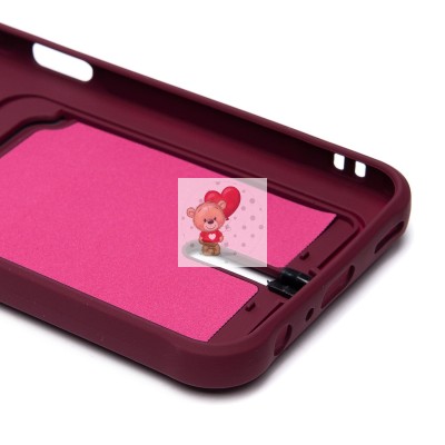 Чехол-накладка для Samsung Galaxy A25 5G (бордовый) - SC304 с картхолдером Чехол-накладка для Samsung Galaxy A25 5G (бордовый) - SC304 с картхолдером