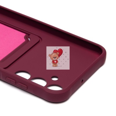 Чехол-накладка для Samsung Galaxy A25 5G (бордовый) - SC304 с картхолдером Чехол-накладка для Samsung Galaxy A25 5G (бордовый) - SC304 с картхолдером