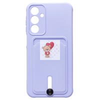 Чехол-накладка для Samsung Galaxy A25 5G (светло-фиолетовый) - SC304 с картхолдером
