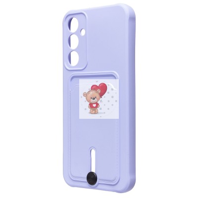 Чехол-накладка для Samsung Galaxy A25 5G (светло-фиолетовый) - SC304 с картхолдером Чехол-накладка для Samsung Galaxy A25 5G (светло-фиолетовый) - SC304 с картхолдером