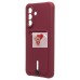 Чехол-накладка для Samsung Galaxy A26 5G (бордовый) - SC304 с картхолдером