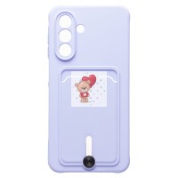 Чехол-накладка для Samsung Galaxy A26 5G (светло-фиолетовый) - SC304 с картхолдером