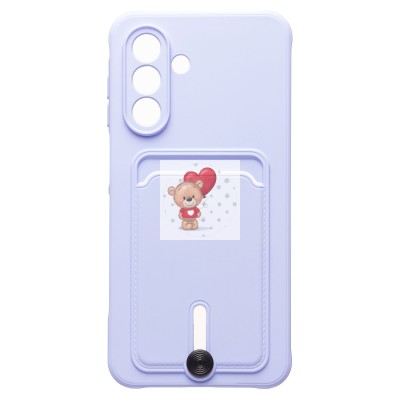 Чехол-накладка для Samsung Galaxy A26 5G (светло-фиолетовый) - SC304 с картхолдером