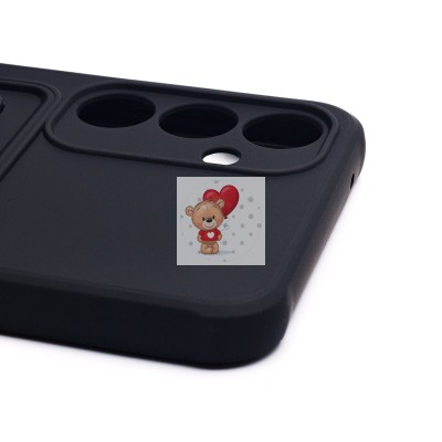 Чехол-накладка для Samsung Galaxy A35 (черный) - SC304 с картхолдером