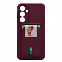 Чехол-накладка для Samsung Galaxy A35 (бордовый) - SC304 с картхолдером Чехол-накладка для Samsung Galaxy A35 (бордовый) - SC304 с картхолдером