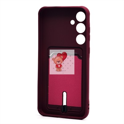 Чехол-накладка для Samsung Galaxy A35 (бордовый) - SC304 с картхолдером Чехол-накладка для Samsung Galaxy A35 (бордовый) - SC304 с картхолдером