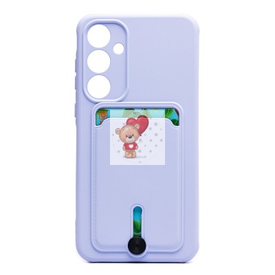 Чехол-накладка для Samsung Galaxy A35 (светло-фиолетовый) - SC304 с картхолдером